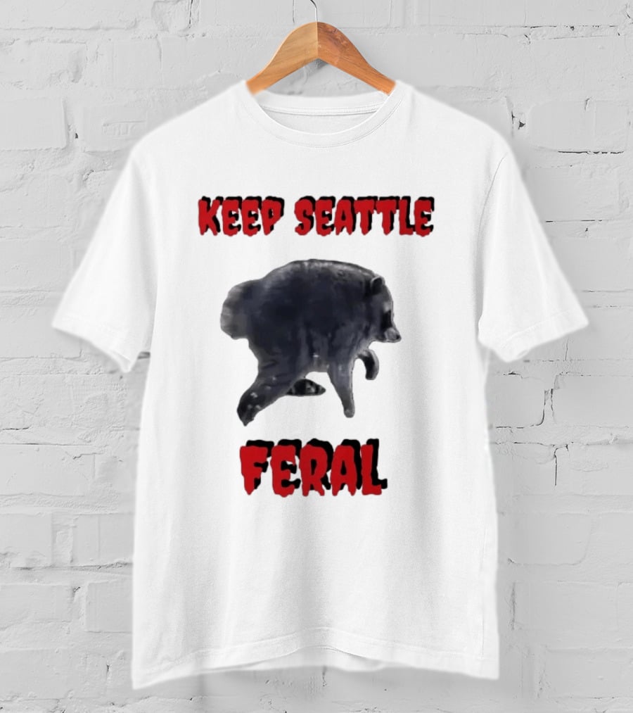 Jimothy Club Keep Seattle Feral Raccoon T-Shirt