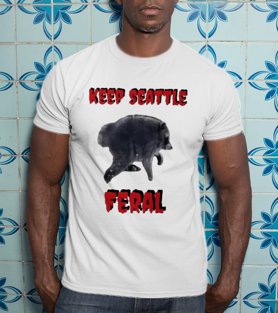 Jimothy Club Keep Seattle Feral Raccoon T-Shirt