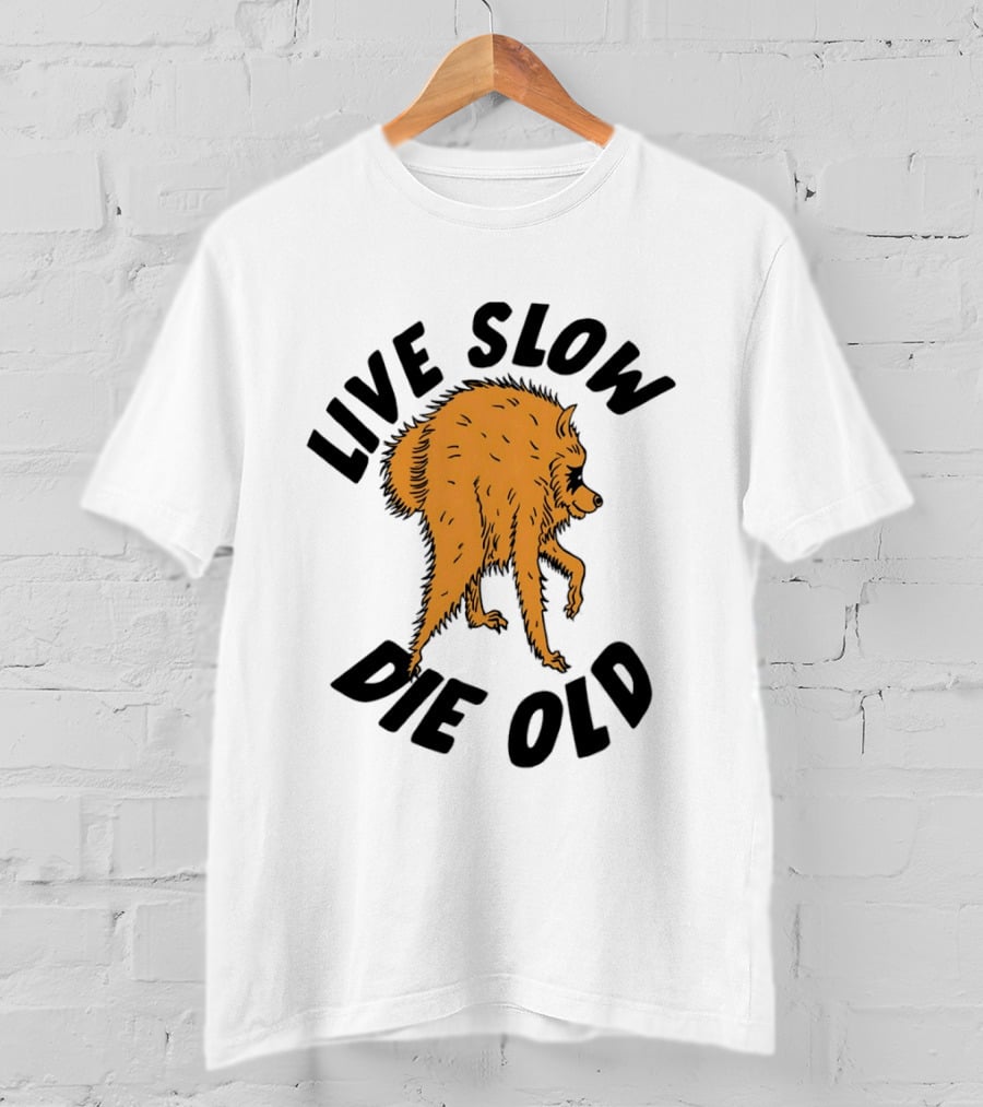 Live Slow Die Old Wolf T-Shirt