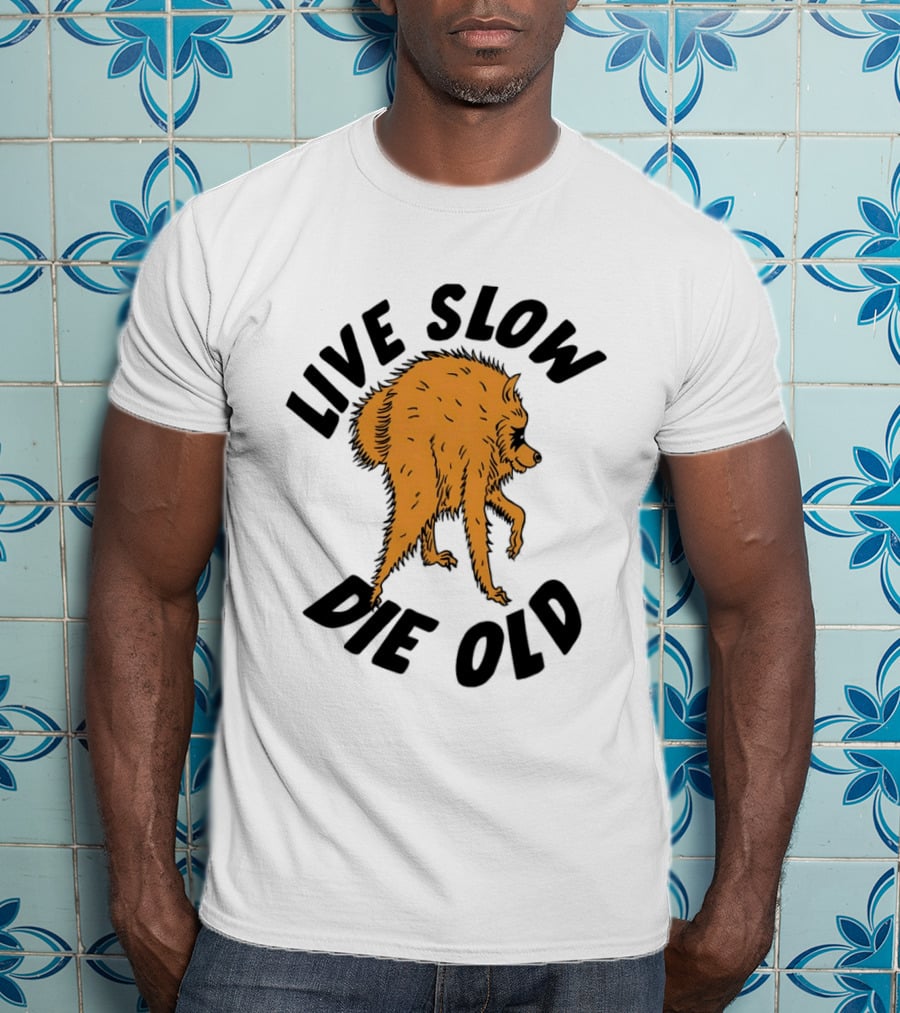 Live Slow Die Old Wolf T-Shirt