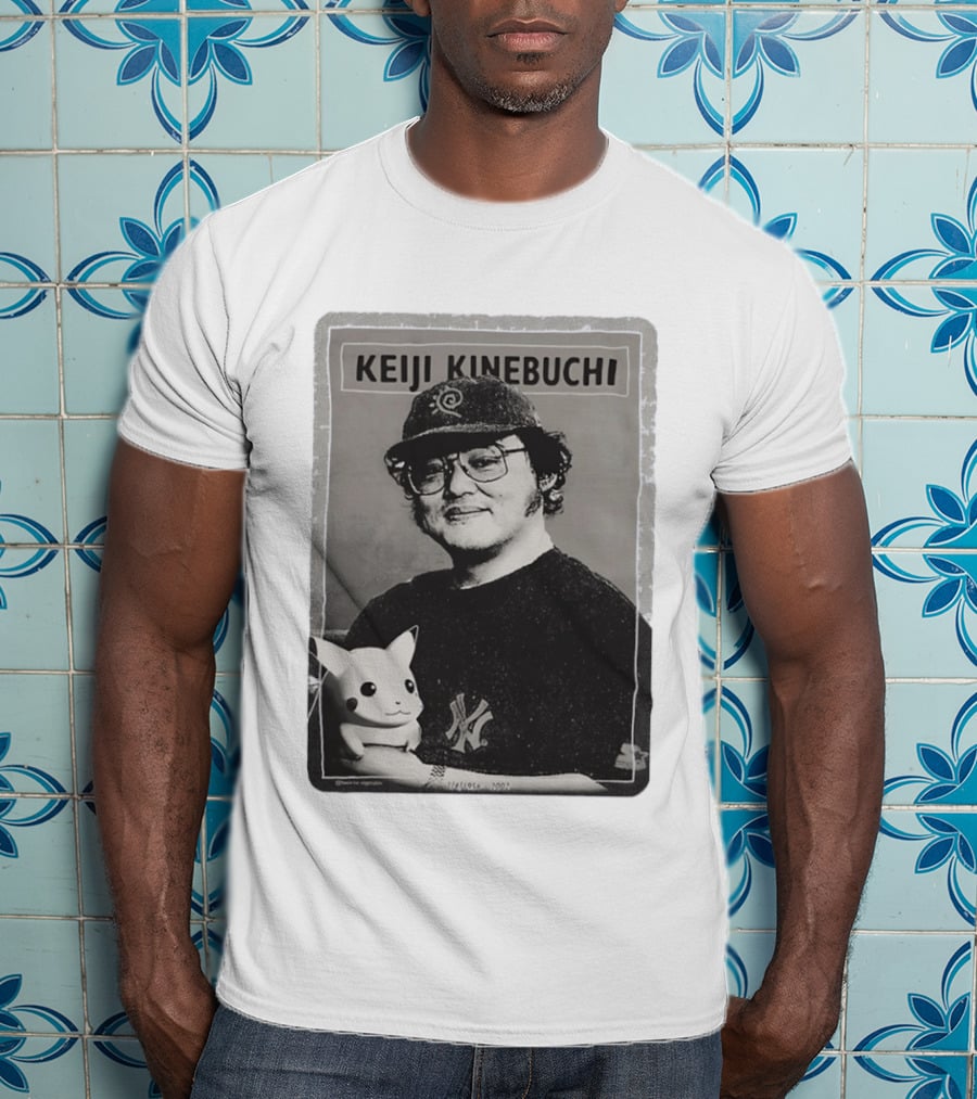 KEIJI KINEBUCHI Memorial 1956 2002 Pikachu NY Yankees Hat T-Shirt