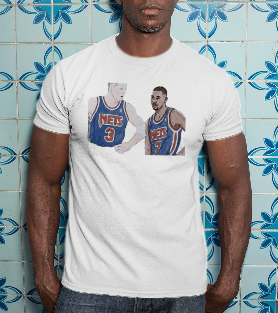 Kenny Anderson And Dražen Petrović Nets 3 And 7 Jerseys T-Shirt