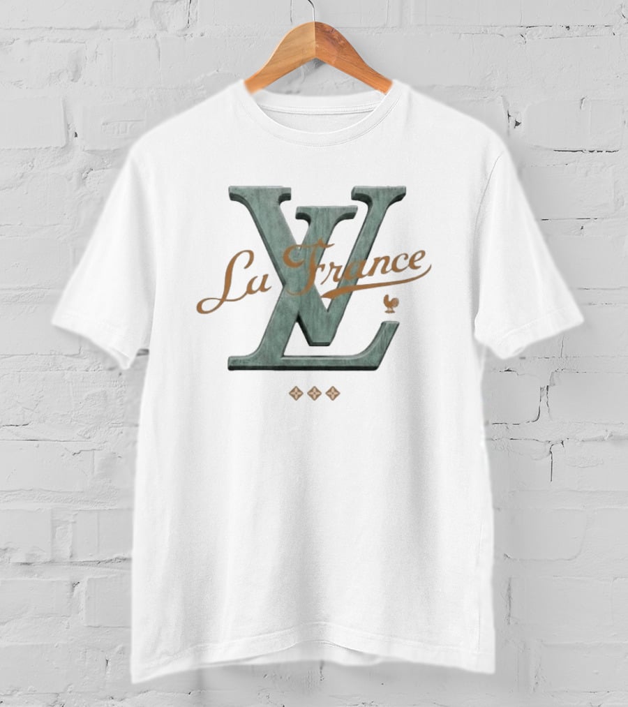 La France LV Rooster Emblem Fashion T-Shirt