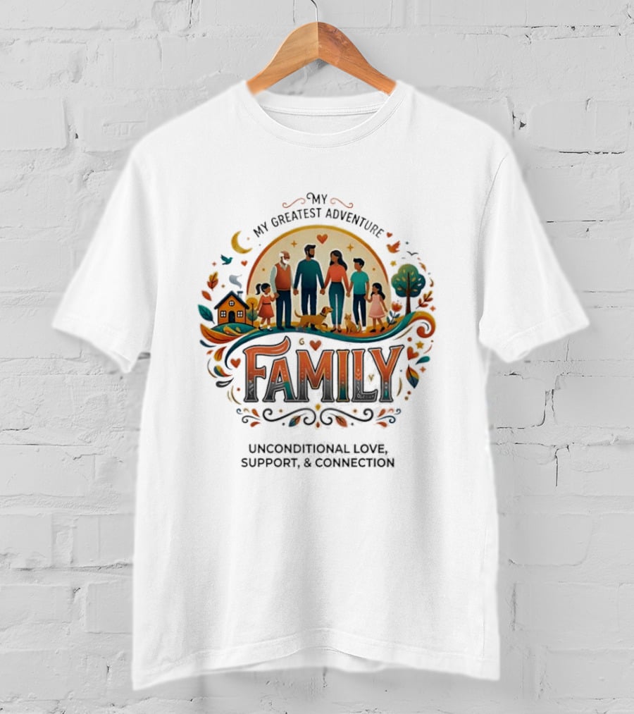 My Greatest Adventure Family Unconditional Love Support Connection T-Shirt