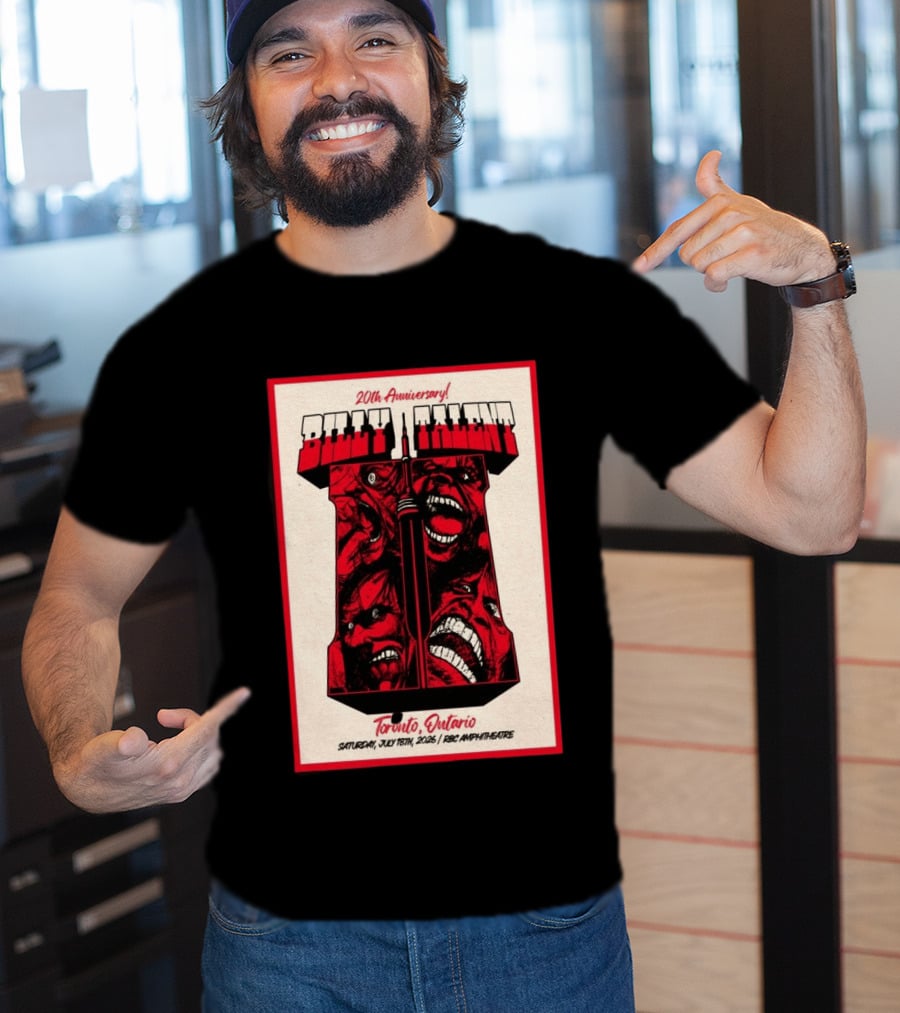 Billy Talent 20th Anniversary Toronto Ontario July 18 2026 T-Shirt