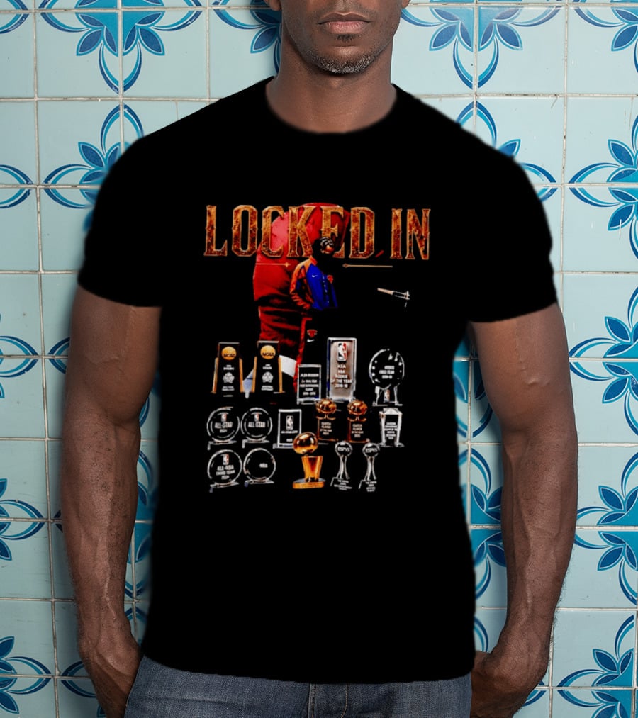 LOCKED IN Jalen Brunson NBA Rookie Of The Year Trophies Awards T-Shirt