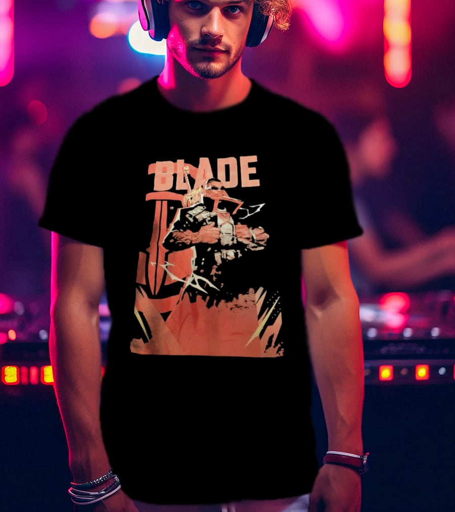 Blade Marvel Comic Vampire Hunter T-Shirt