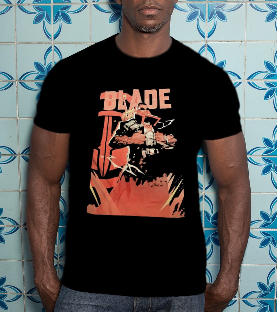 Blade Marvel Comic Vampire Hunter T-Shirt
