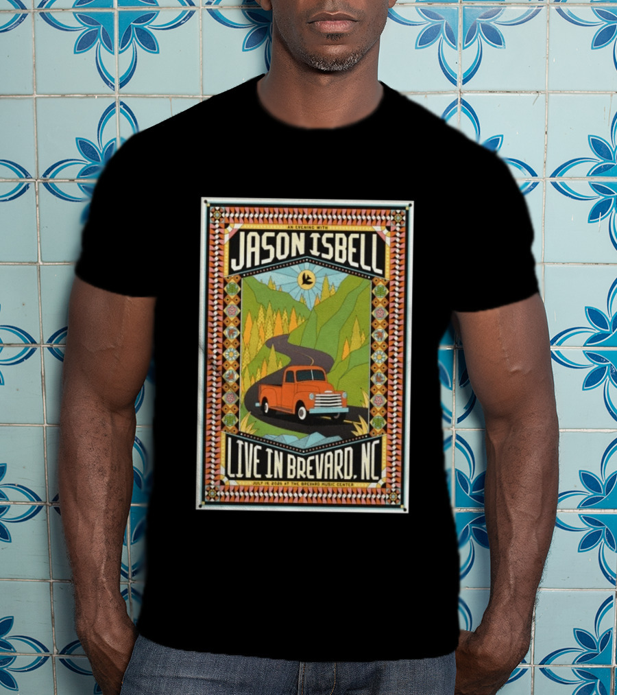 An Evening With Jason Isbell Live In Brevard NC July 19 2026 Brevard Music Center Tour T-Shirt