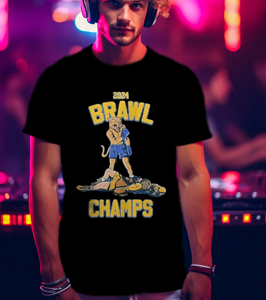 2024 Brawl Champs Boxing Cat Victory T-Shirt