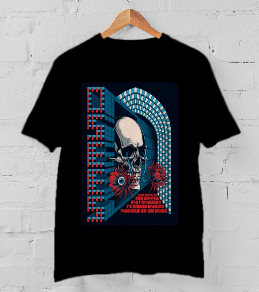 Osees Skull And Flowers August 26 29 2026 San Francisco Tour T-Shirt