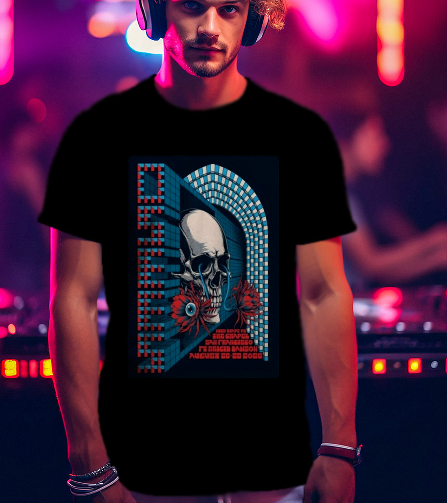 Osees Skull And Flowers August 26 29 2026 San Francisco Tour T-Shirt