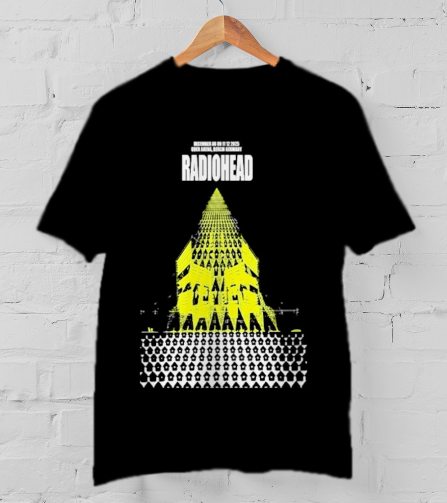 Radiohead Berlin 2025 Tour Dates Uber Arena Germany December 8 9 11 12 T-Shirt