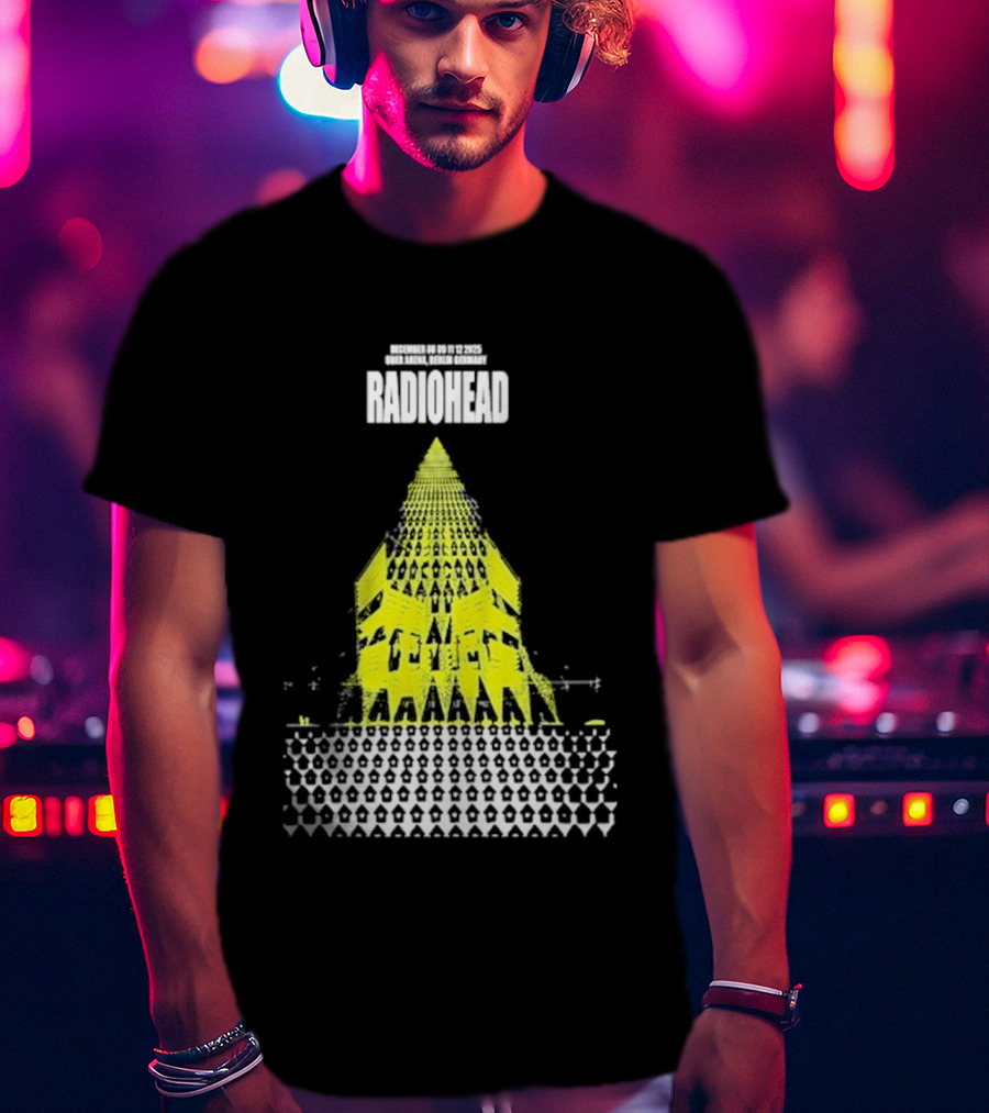 Radiohead Berlin 2025 Tour Dates Uber Arena Germany December 8 9 11 12 T-Shirt