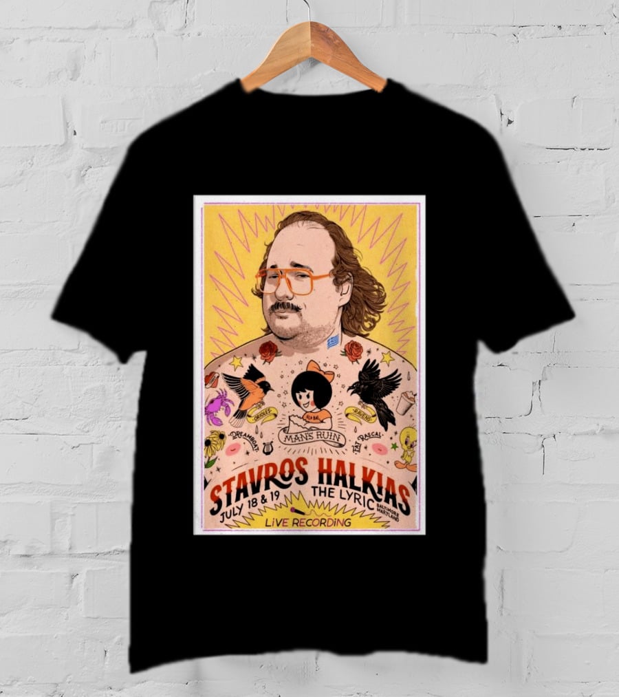 Stavros Halkias Live Recording Baltimore July 18 19 2026 The Lyric Event T-Shirt