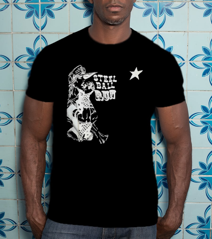 Steel Ball Run Gyro Zeppeli JoJo's Bizarre Adventure Star T-Shirt