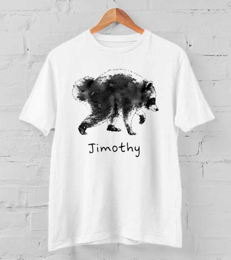 Timothy Raccoon Silhouette Meme T-Shirt