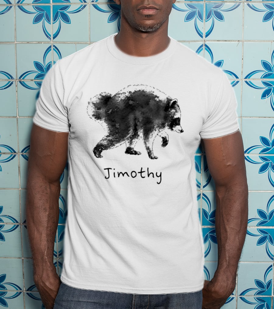 Timothy Raccoon Silhouette Meme T-Shirt