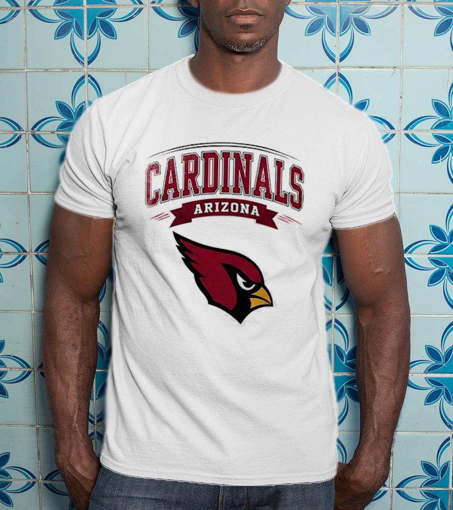 Arizona Cardinals Ghostface Running Football Combination T-Shirt