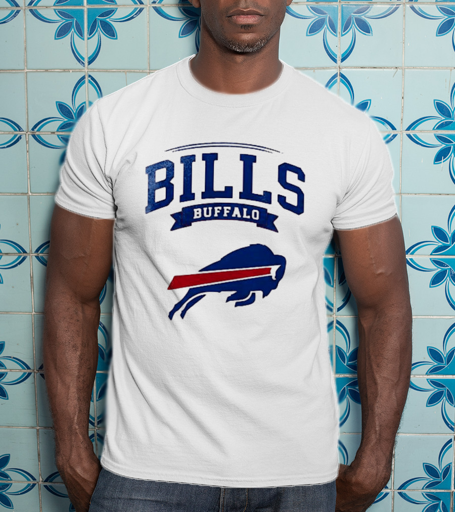 Buffalo Bills Ghostface Running Football T-Shirt
