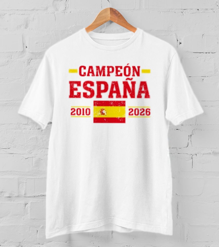 Campeón España 2010 2026 Spanish Flag T-Shirt