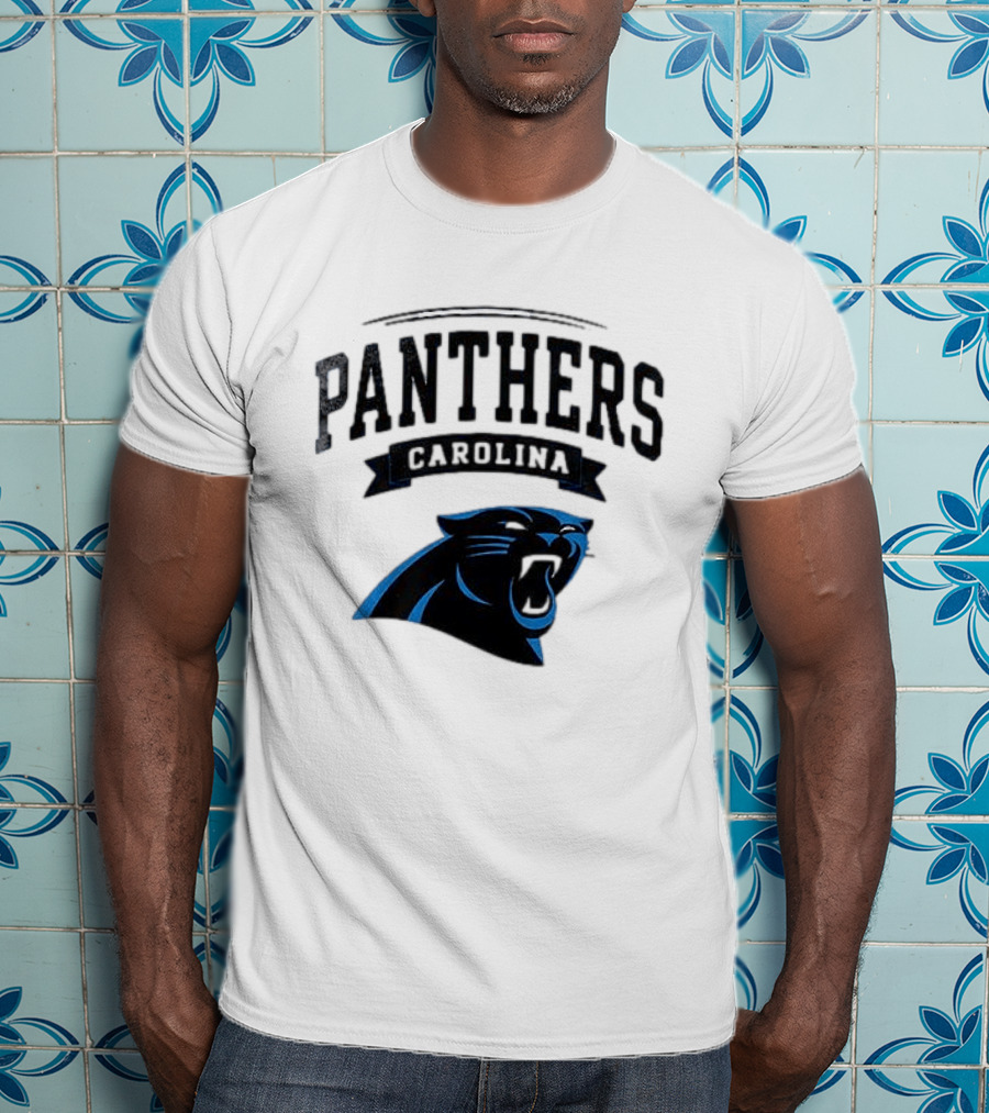 Carolina Panthers Ghostface Crossover Football Collaboration T-Shirt