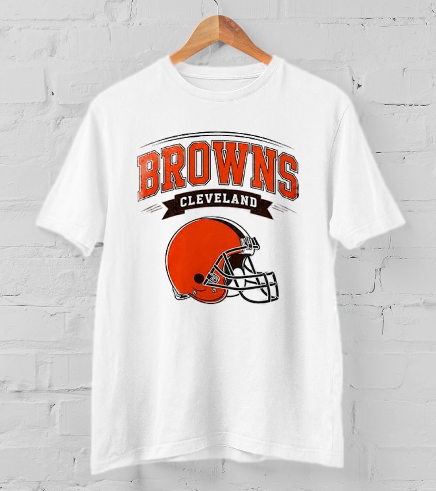 Cleveland Browns Ghostface Running Football Collaboration T-Shirt