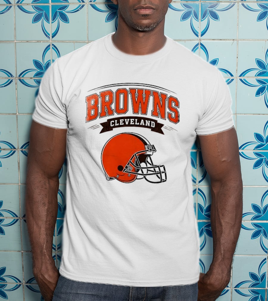 Cleveland Browns Ghostface Running Football Collaboration T-Shirt