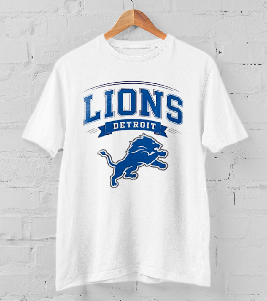 Detroit Lions Ghostface Running Football Fusion T-Shirt