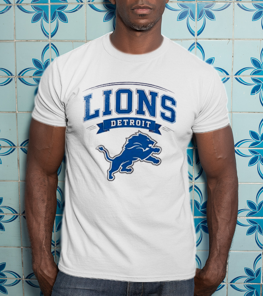 Detroit Lions Ghostface Running Football Fusion T-Shirt