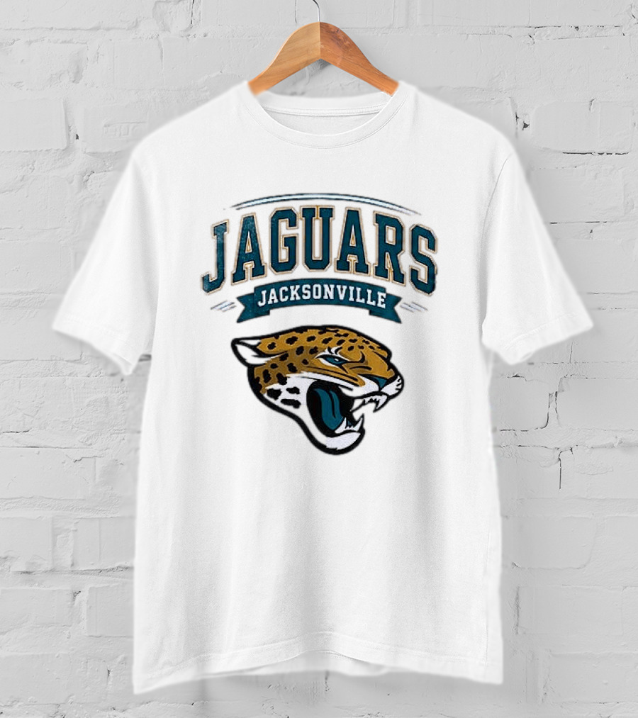 Jacksonville Jaguars Ghostface Running Football Sports Collaboration T-Shirt