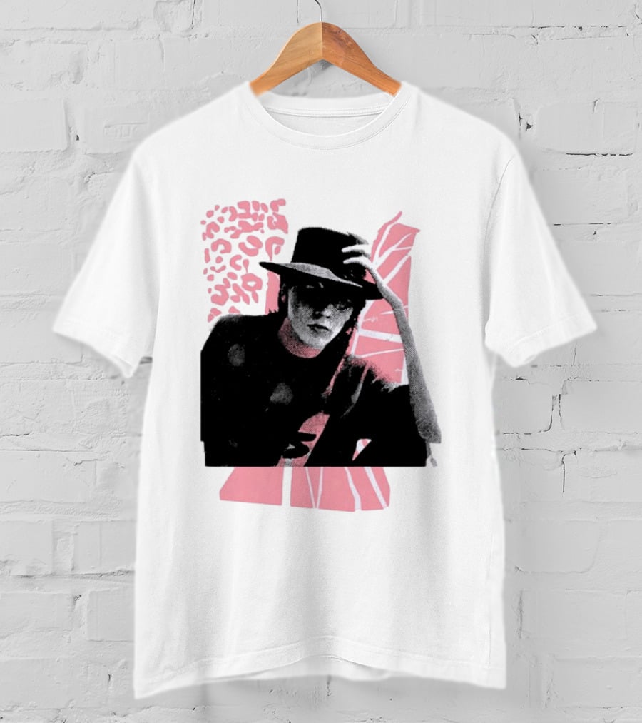 John Taylor Punk Masters Retro Style Hat And Femme Collage T-Shirt