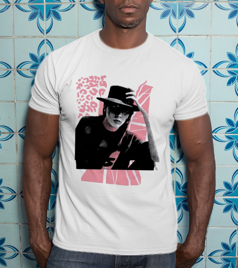 John Taylor Punk Masters Retro Style Hat And Femme Collage T-Shirt