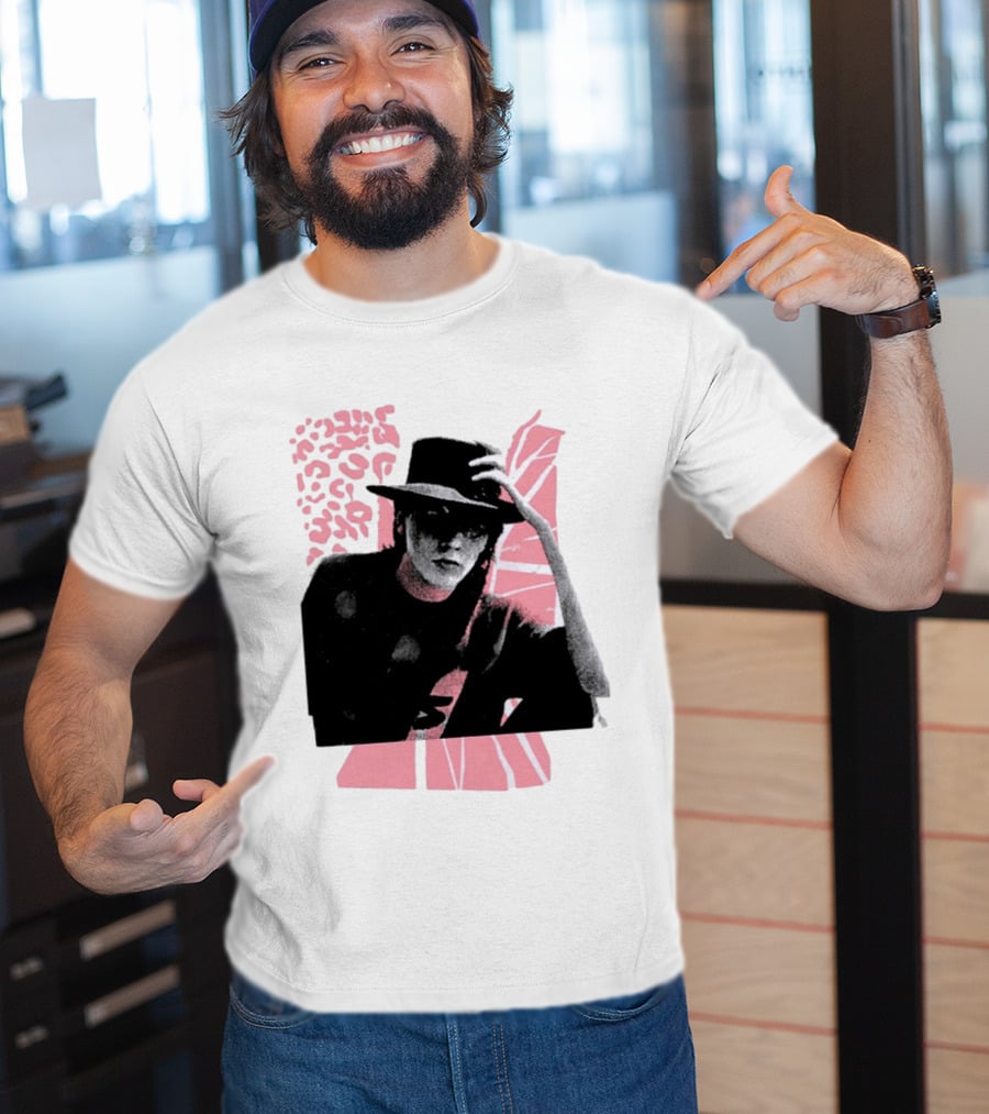 John Taylor Punk Masters Retro Style Hat And Femme Collage T-Shirt