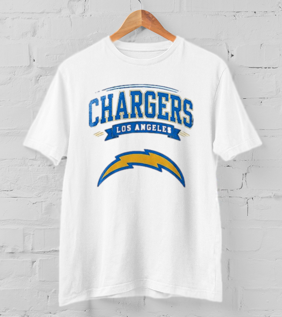 Los Angeles Chargers Ghostface Running Football T-Shirt