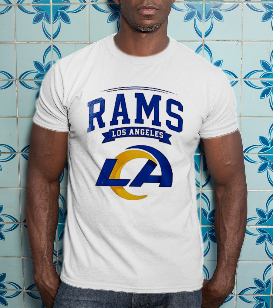 Los Angeles Rams Ghostface Running Football Collaboration T-Shirt