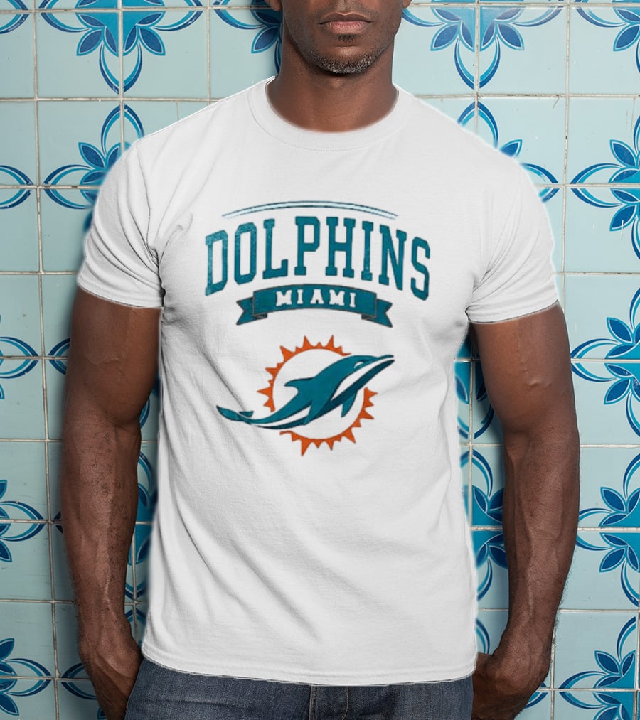 Miami Dolphins Ghostface Running Football Fan T-Shirt