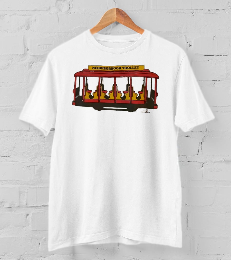 Neighborhood Trolley Mister Rogers' Neighborhood Iconic Red Trolley T-Shirt