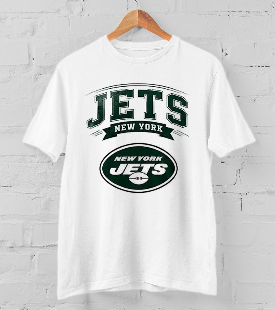 New York Jets Ghostface Running Football Collaboration T-Shirt