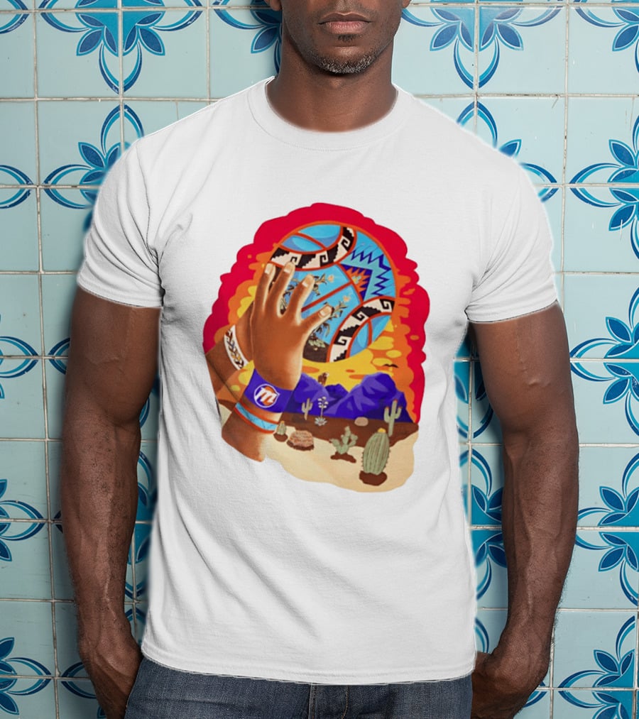 Phoenix Suns Desert Basketball Southwest NBA Cactus Mountain T-Shirt