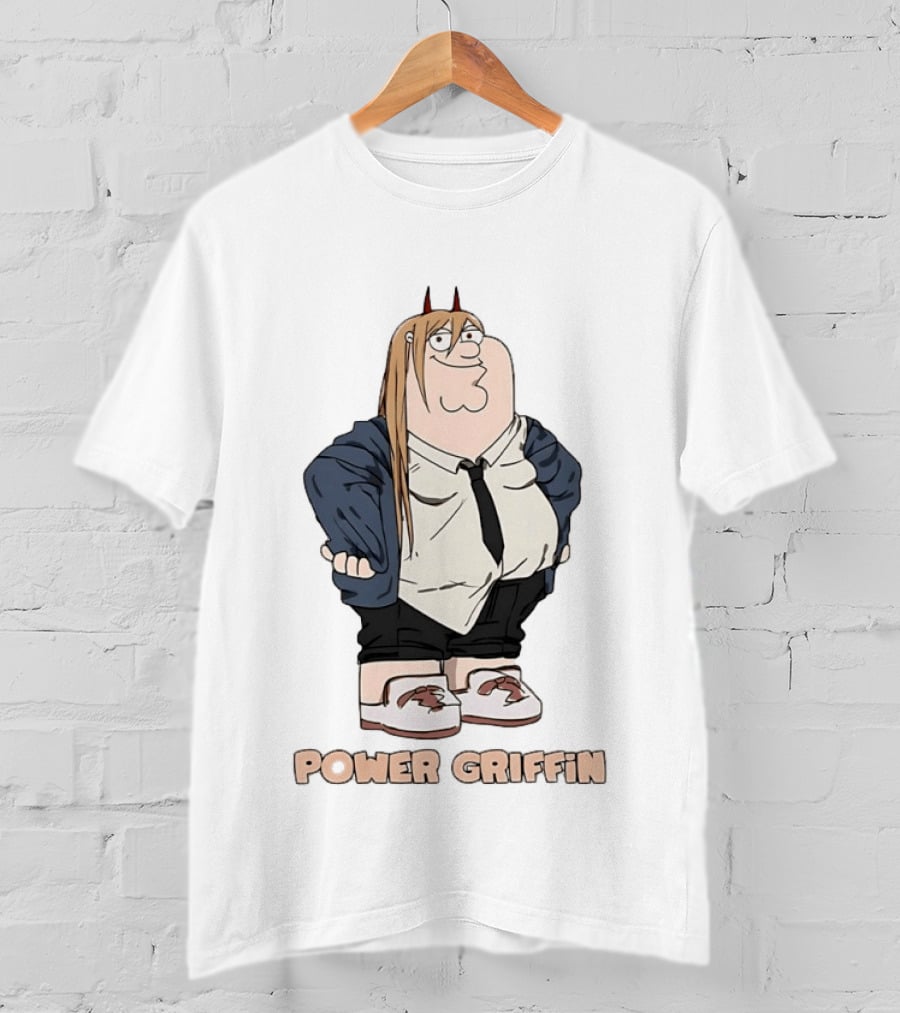 Power Griffin Chainsaw Man X Peter Griffin T-Shirt