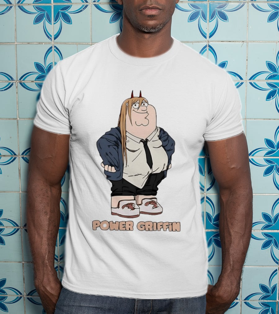 Power Griffin Chainsaw Man X Peter Griffin T-Shirt