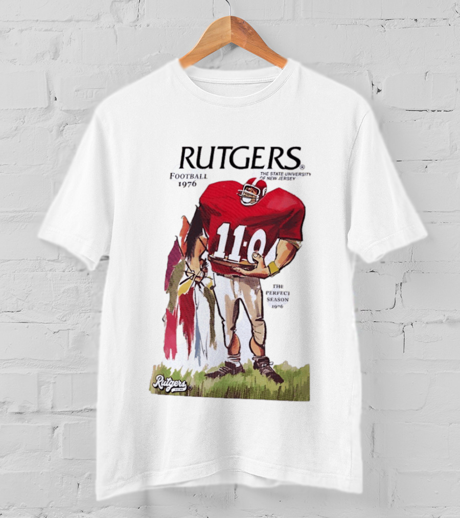 Rutgers Football 1976 The State University Of New Jersey Perfect Season 11 0 T-Shirt
