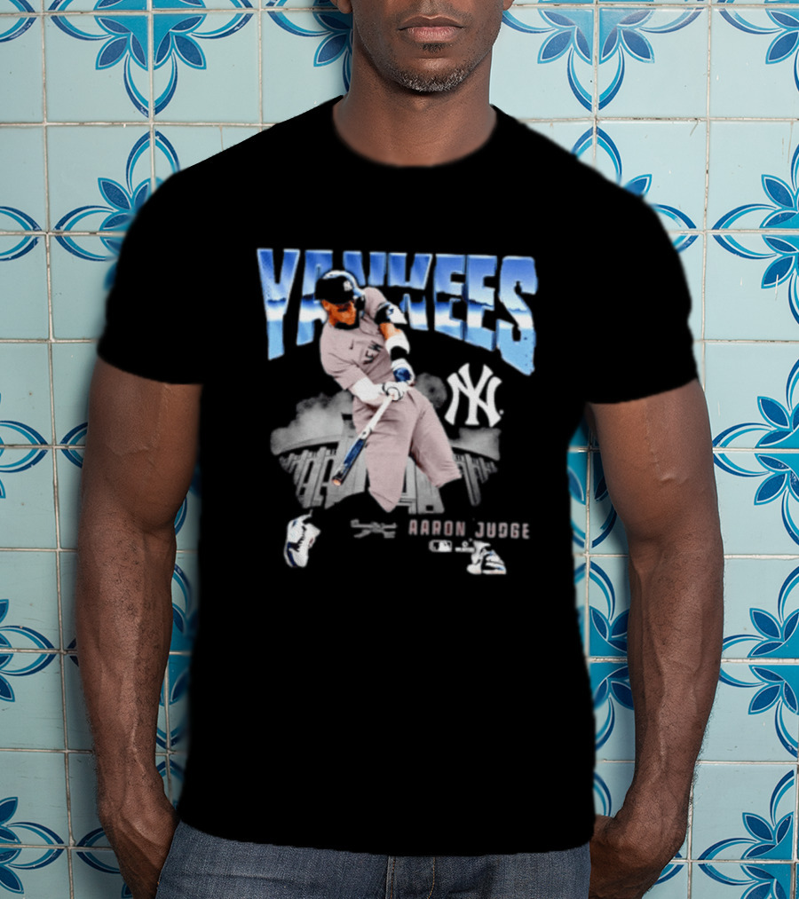 Aaron Judge Yankees New York MLB Player Yankees Stadium Scene T-Shirt