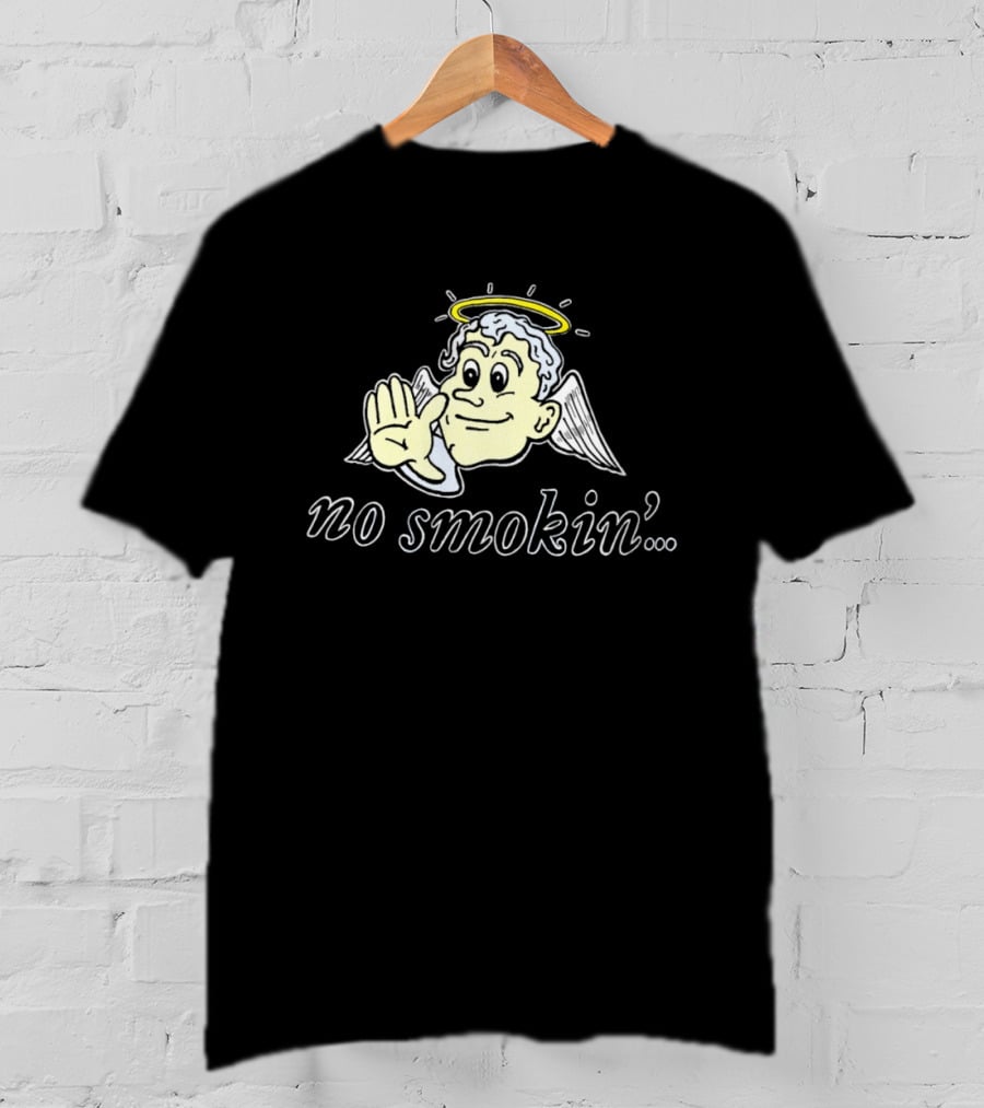 Angel Halo No Smokin' Hand Gesture T-Shirt