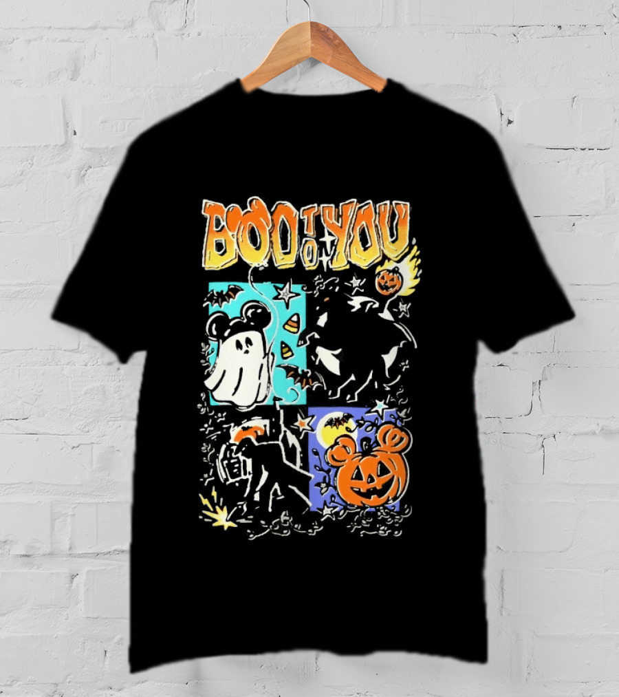 Boo To You Ghost And Pumpkin Halloween Fun T-Shirt