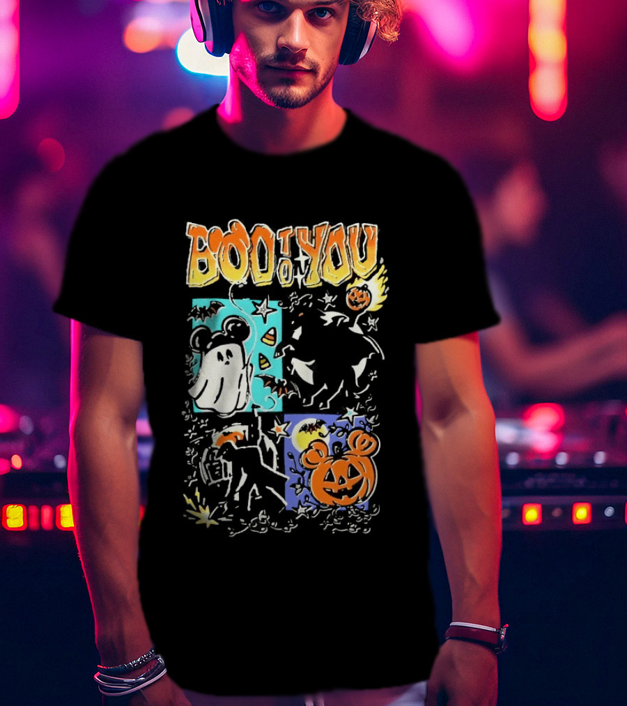 Boo To You Ghost And Pumpkin Halloween Fun T-Shirt