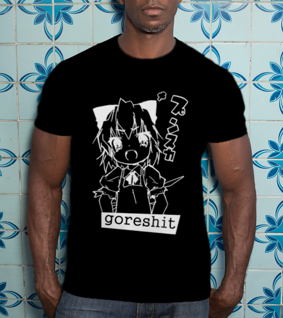 Goreshit Breakcore Electronic Anime Girl Japanese T-Shirt