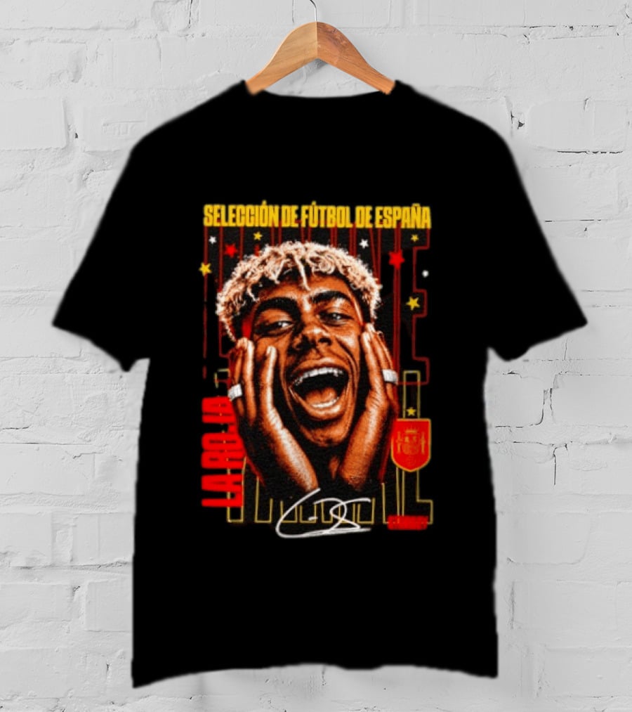 Lamine Yamal Selección De Fútbol De España La Roja Starboy Iconic Footballer España Celebration T-Shirt