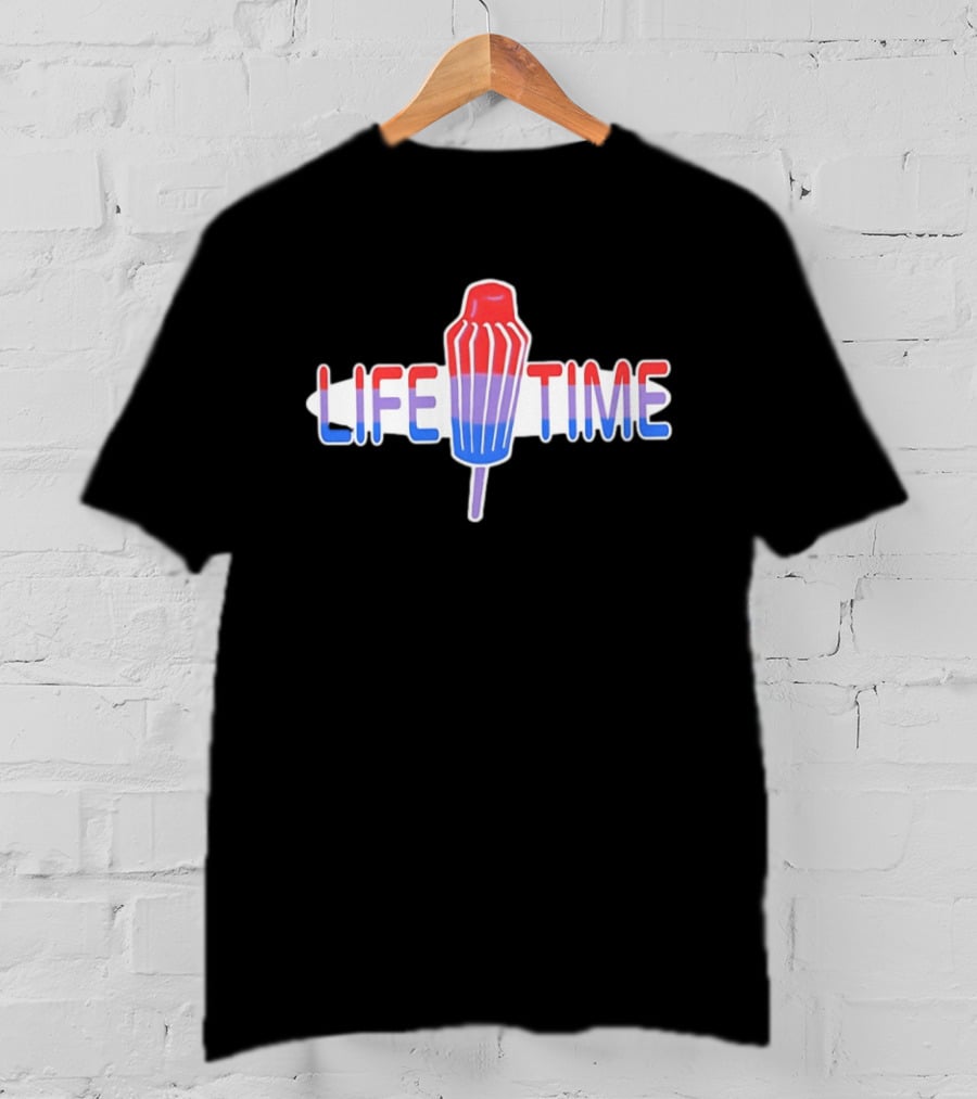 Life Time Popsicle Summer Ice Cream Red White And Blue T-Shirt